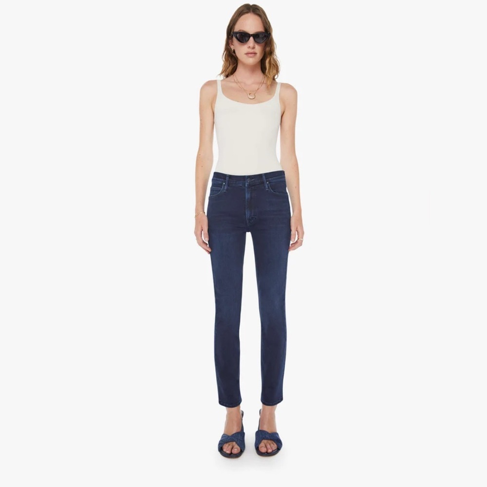 MOTHER - The Mid Rise Dazzler Ankle Size 32 Women’s Blue